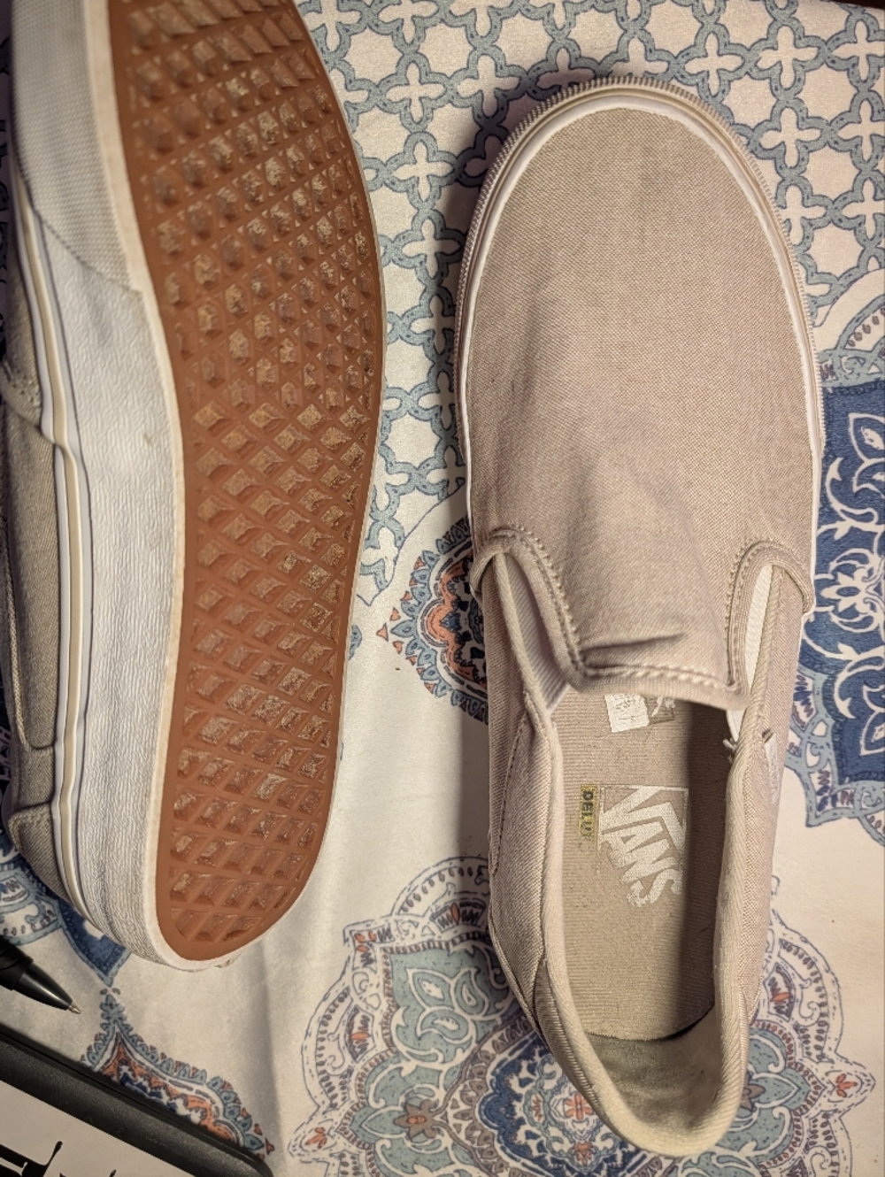 Vans asher deluxe comfort | canvas slip-on size 10